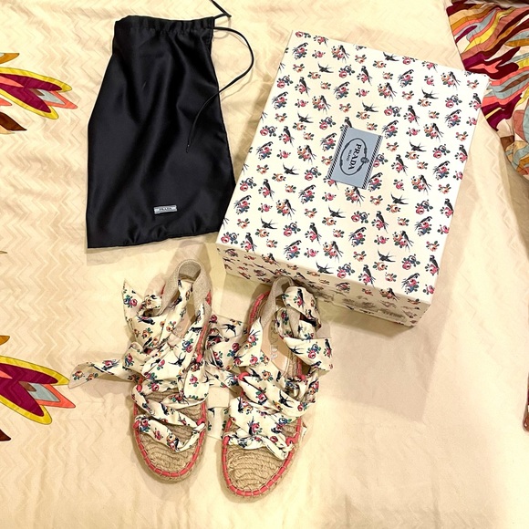 PRADA LACE UP SANDALS WITH BOX SIZE 38 - Picture 7 of 16